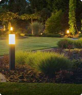 Landscape Lighting services by Casas Irrigation Drainage & More