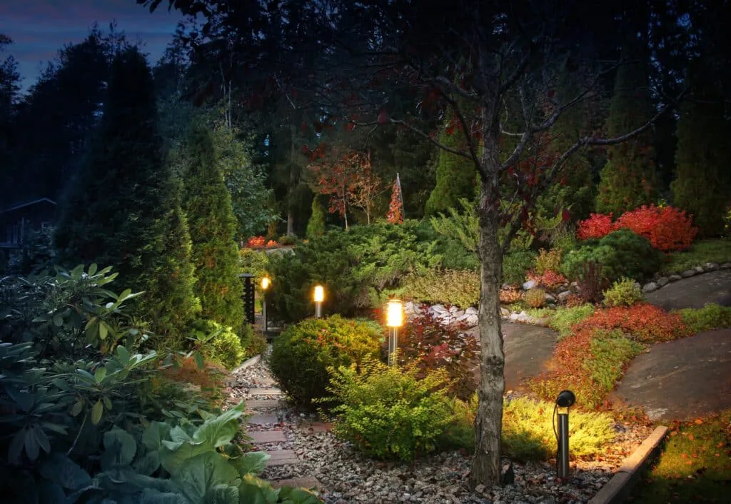 Elegant outdoor lighting design creating ambiance in your garden