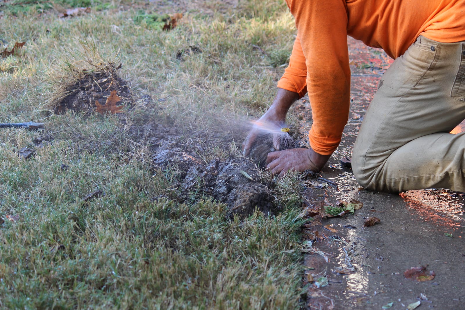 Sprinkler system repair in Frisco TX to improve lawn irrigation coverage