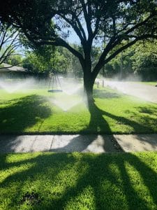 sprinkler system installation