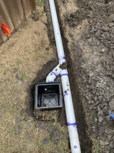 Home drainage system preventing mold in Frisco TX