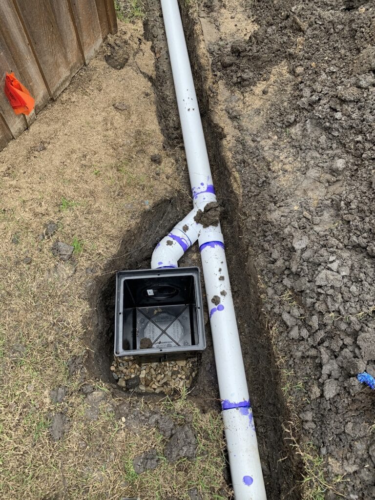Home drainage system preventing mold in Frisco TX
