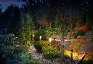 Elegant outdoor lighting design creating ambiance in your garden