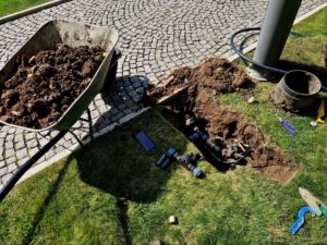 New sprinkler system installation for a home in Frisco TX