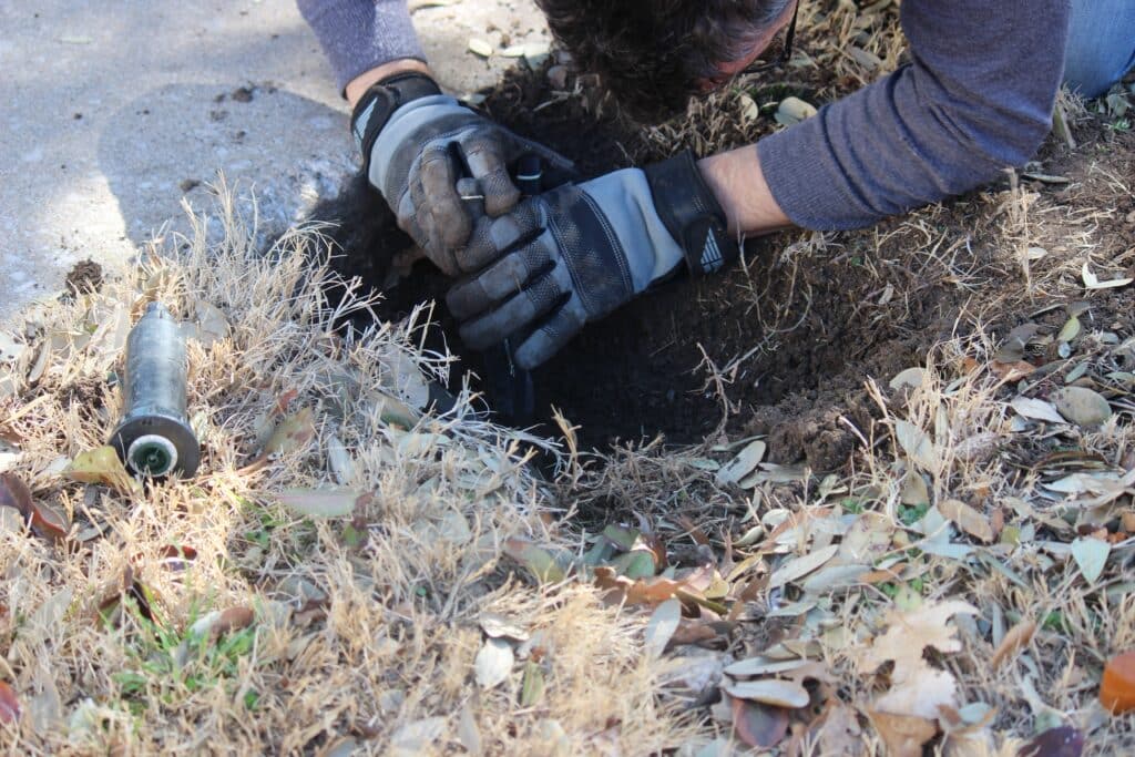 Local sprinkler repair company servicing a Frisco TX home